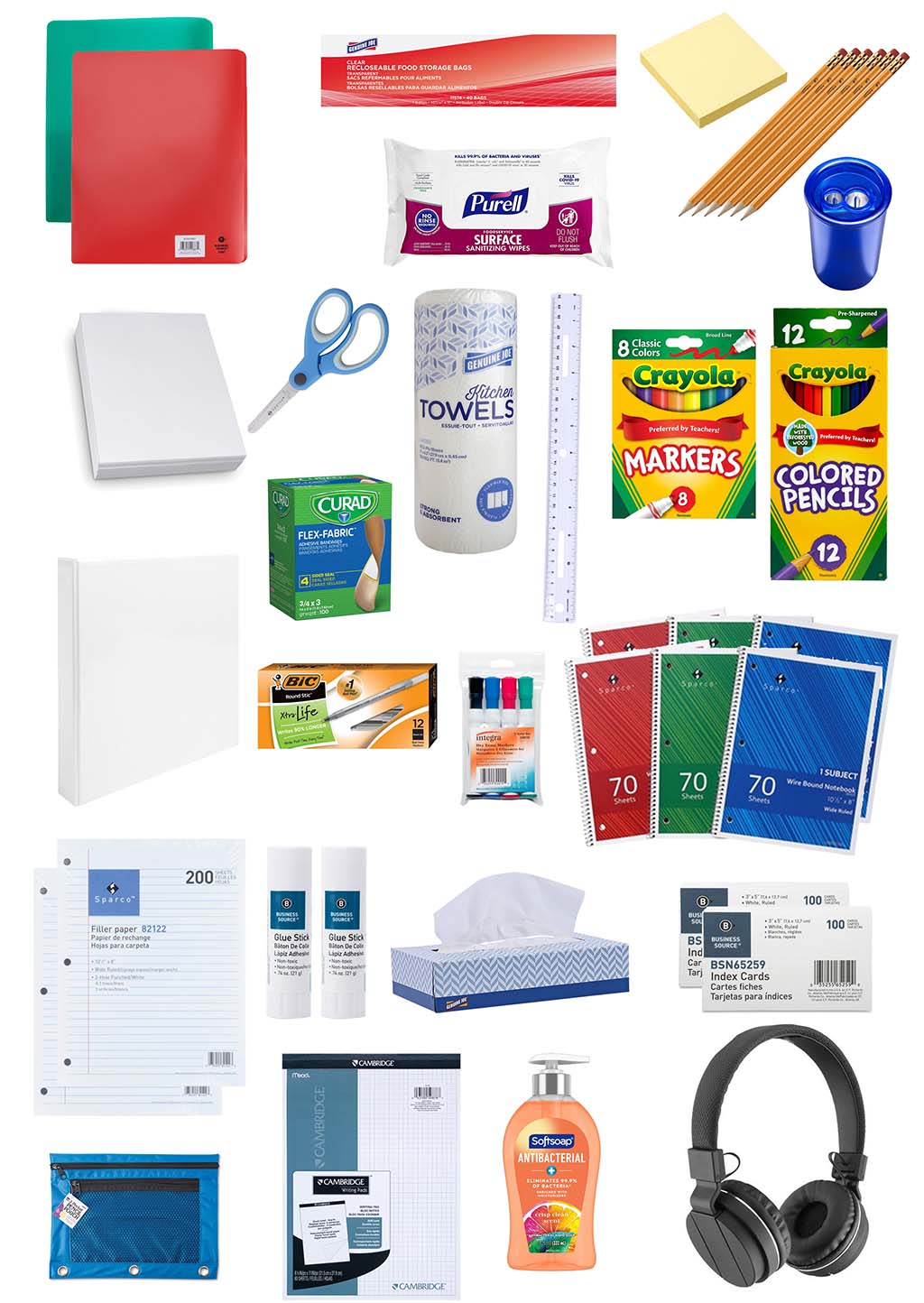 6th Grade School Supply Kit